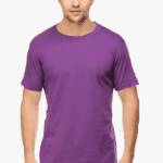 Versatile purple plain t shirts for men, ideal for casual wear and easy styling