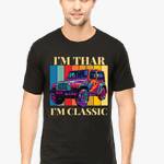 A smiling South Asian model with short hair wearing a comfortable round neck half sleeve Thar Lovers T-Shirt in a neutral color