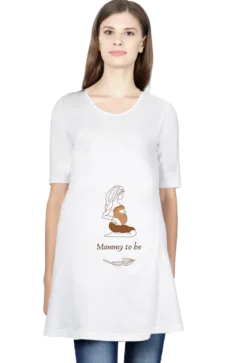a women is wearing white maternity dresses