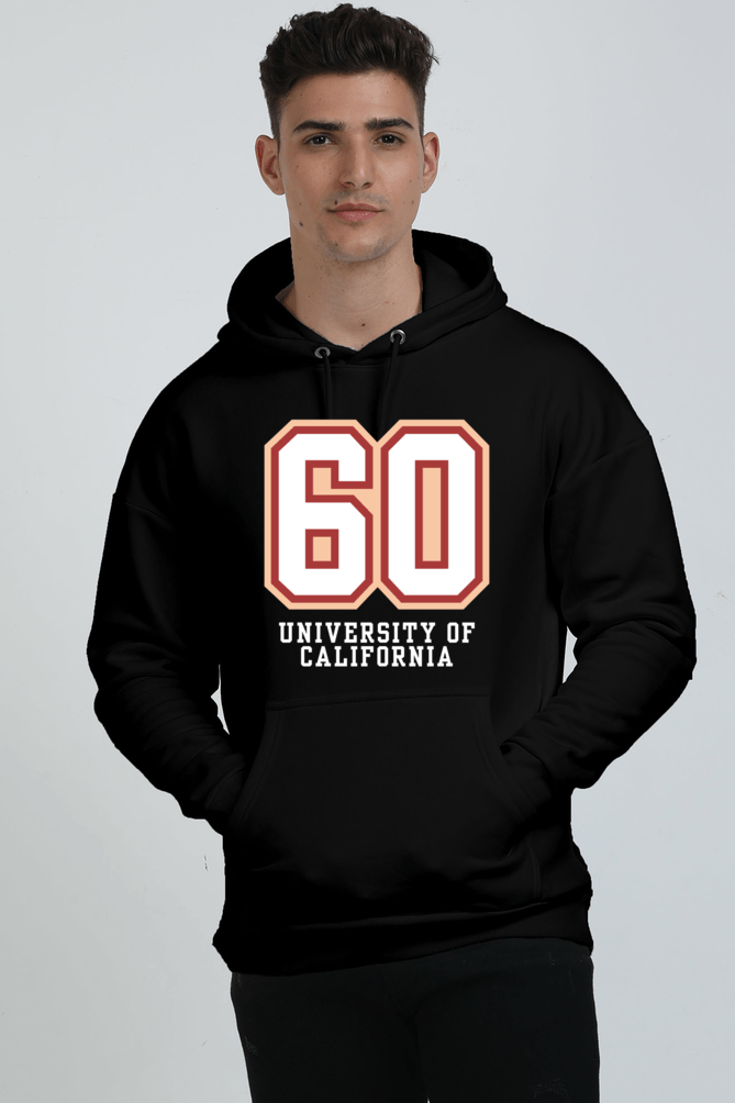 A person wearing a stylish heavyweight black hoodie with 60 University of California on the front stands out against a plain white background, highlighting its comfort and classic appeal. A person wearing a stylish heavyweight black hoodie with 60 University of California on the front stands out against a plain white background, highlighting its comfort and classic appeal.