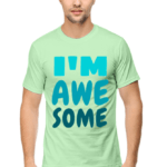 Buy Classic 'I'm Awesome' Crew T-Shirt – Bold Typography Design
